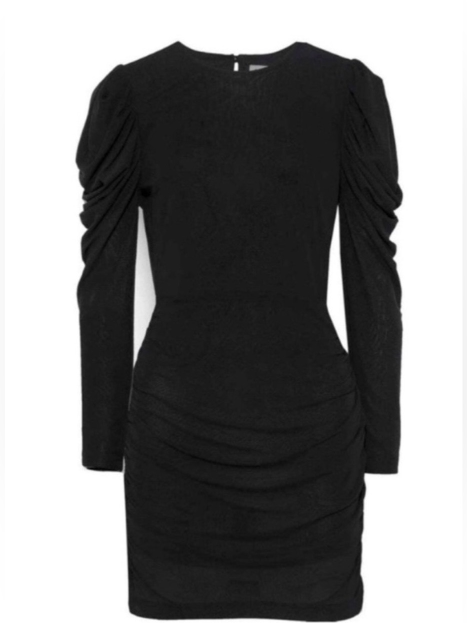 Rebecca Minkoff Black Mesh Shoulder Mini Dress Xs Nwt Style